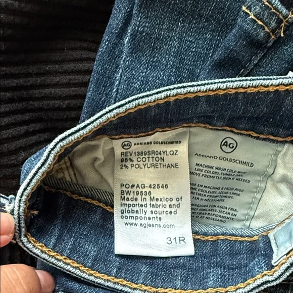 AG Adriano Goldschmied Dark Blue Skinny Jeans - Picture 4 of 4